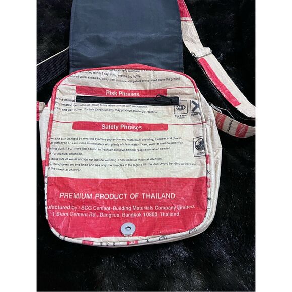 Recycled Cement Bag Elephant purse Portland cement shoulder bag colorful - Picture 4 of 6